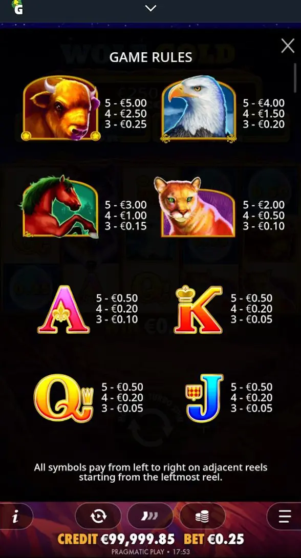Symbols Bonuses 